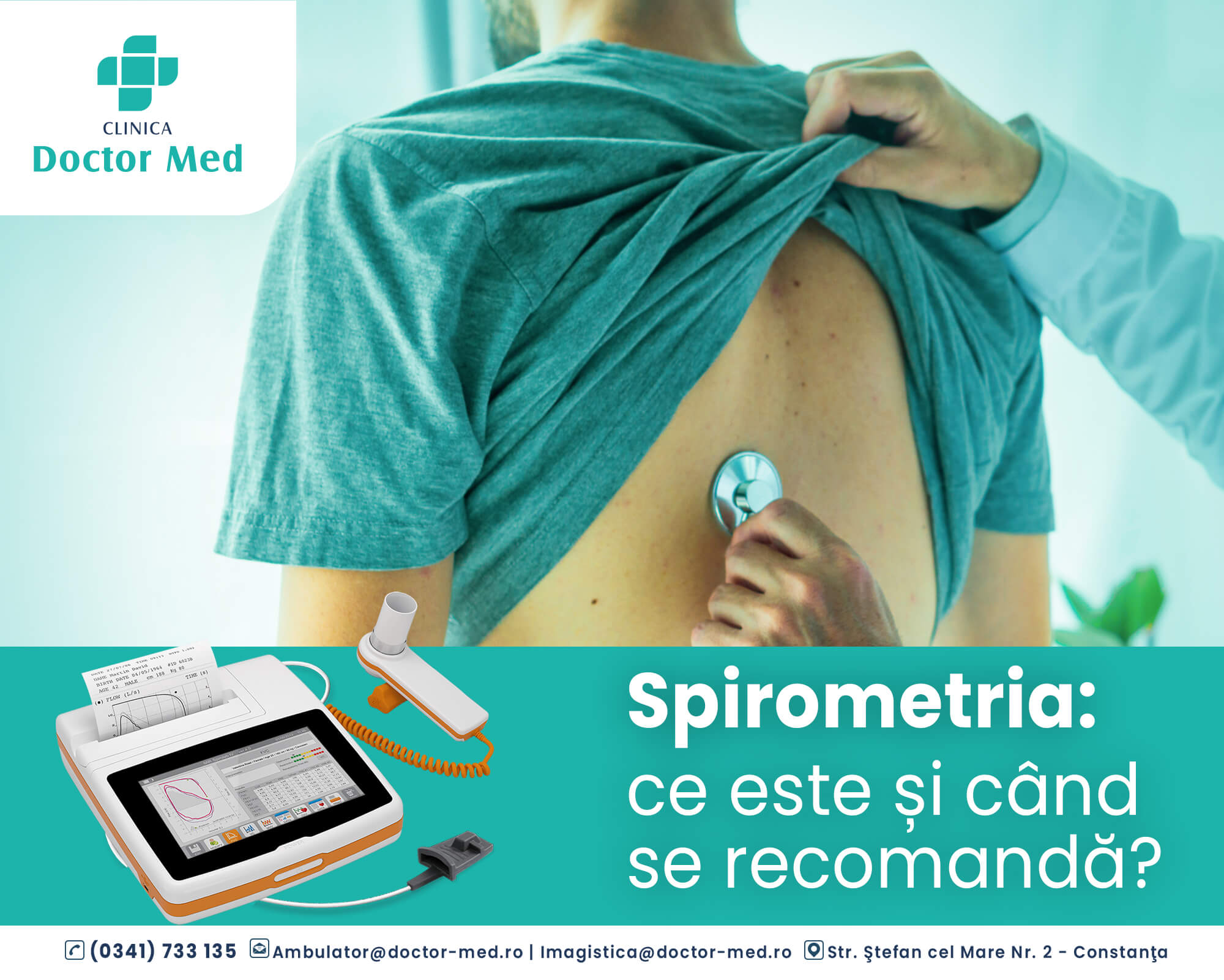 Spirometria – testul sănătății plămânilor