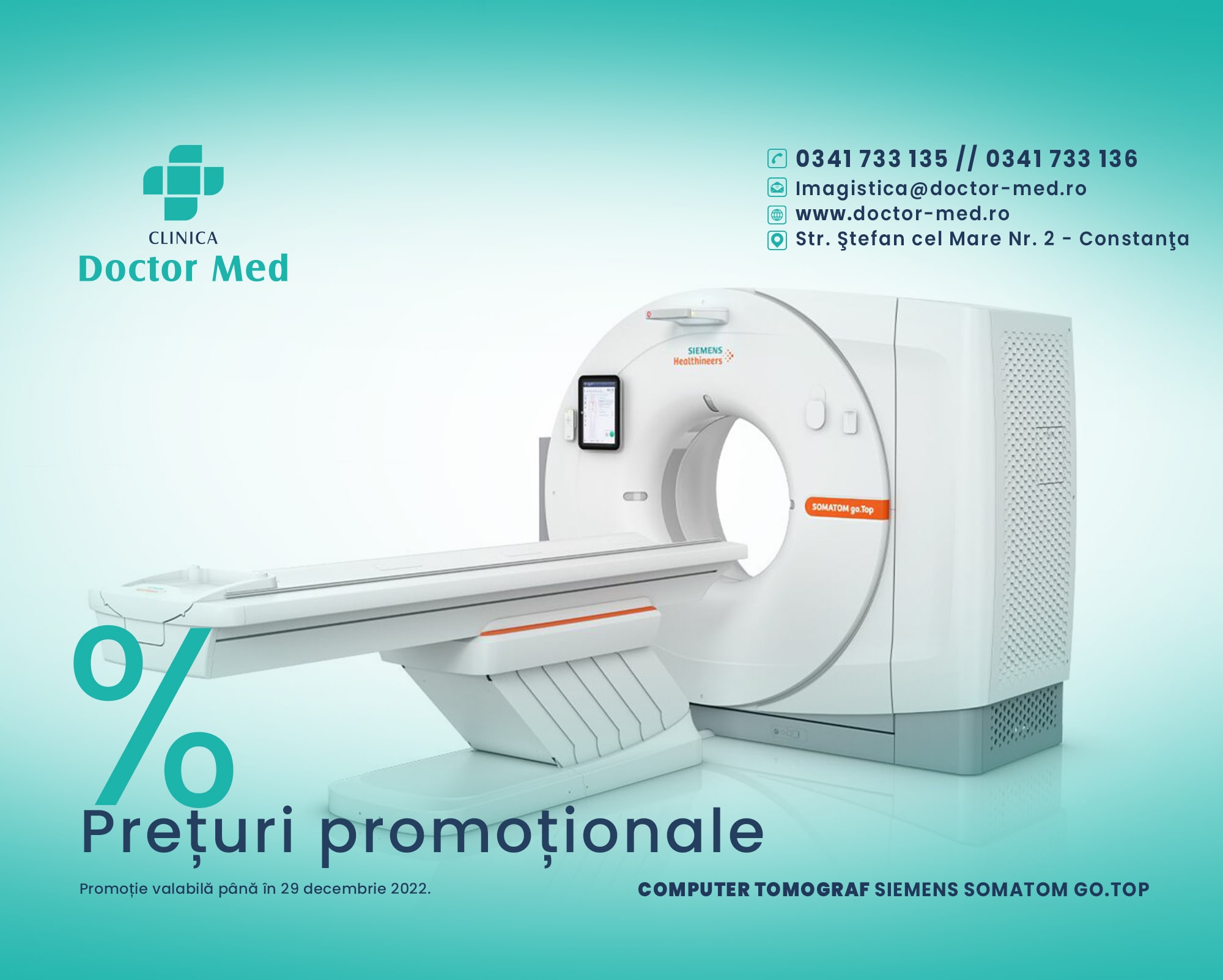Prețuri promoționale la Clinica Doctor Med