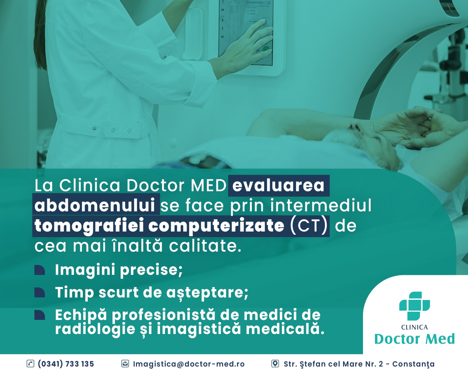Când se realizează CT abdominal?