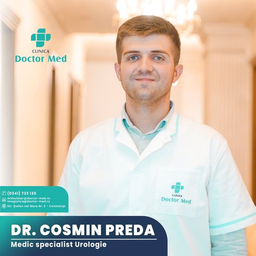 Dr. Cosmin Preda, medic specialist Urologie activează în cadrul Clinicii Doctor Med