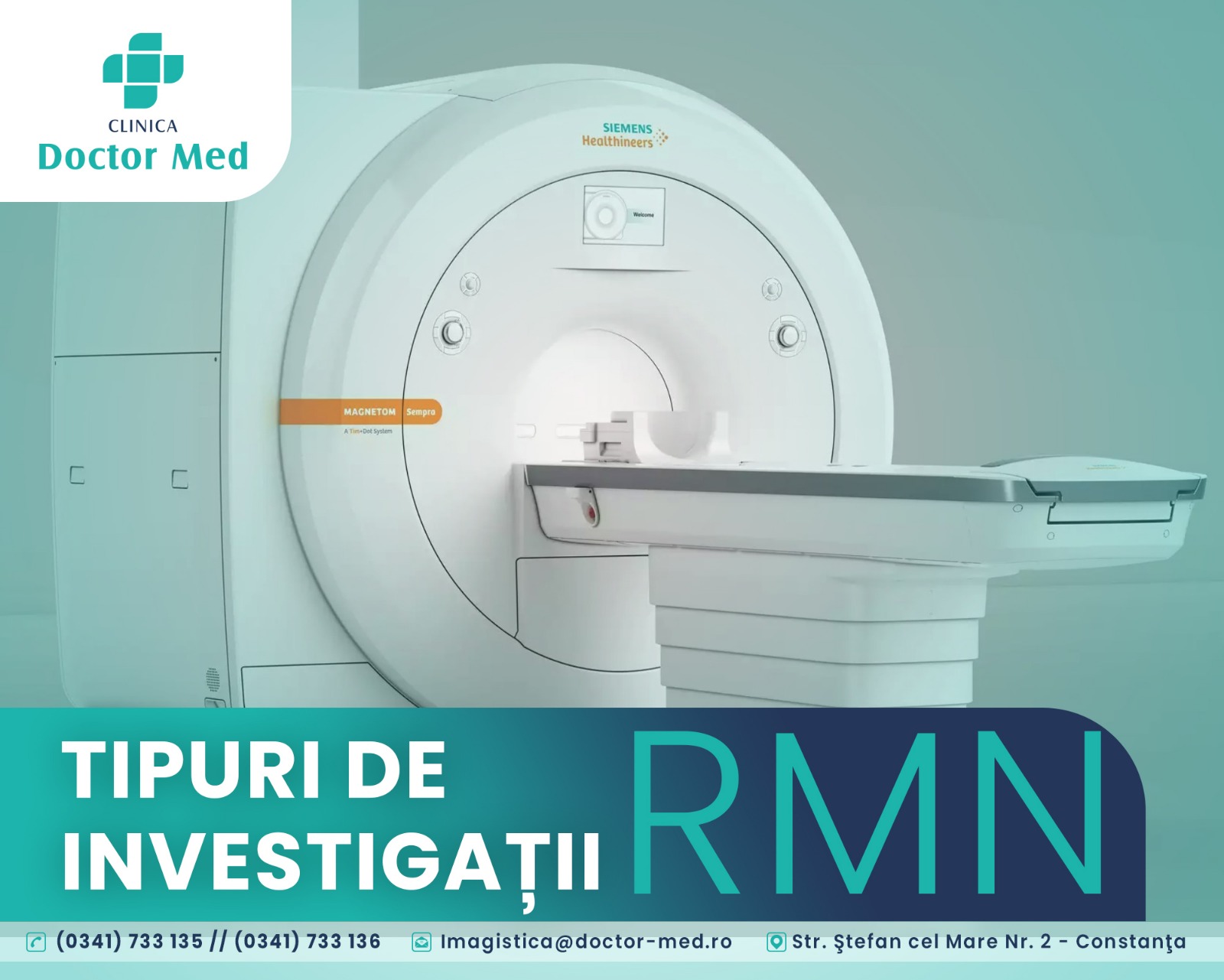 Tipuri de investigații RMN