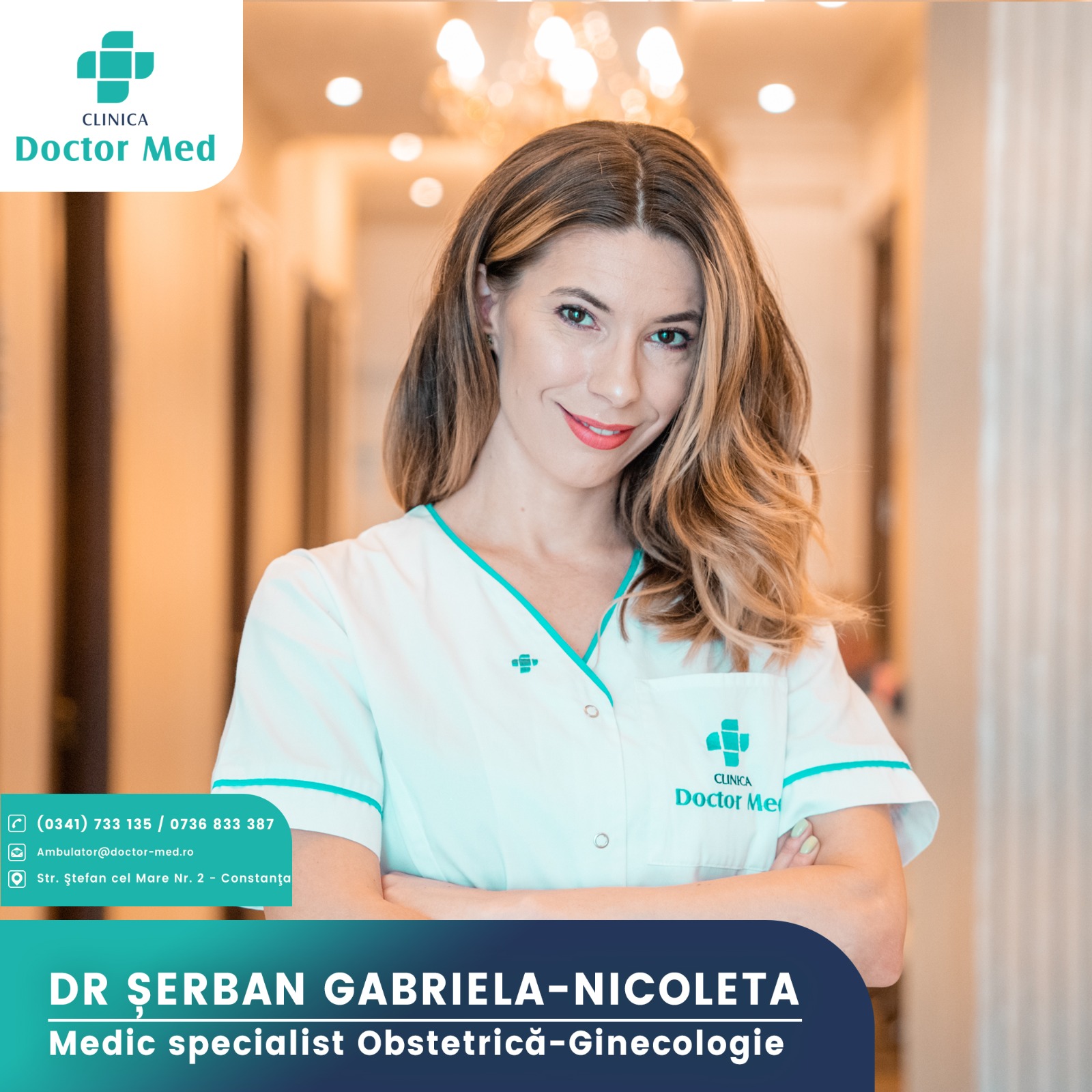 Dr. Șerban Gabriela Nicoleta – medic specialist Obstetrică  – Ginecologie se alătură echipei Doctor Med