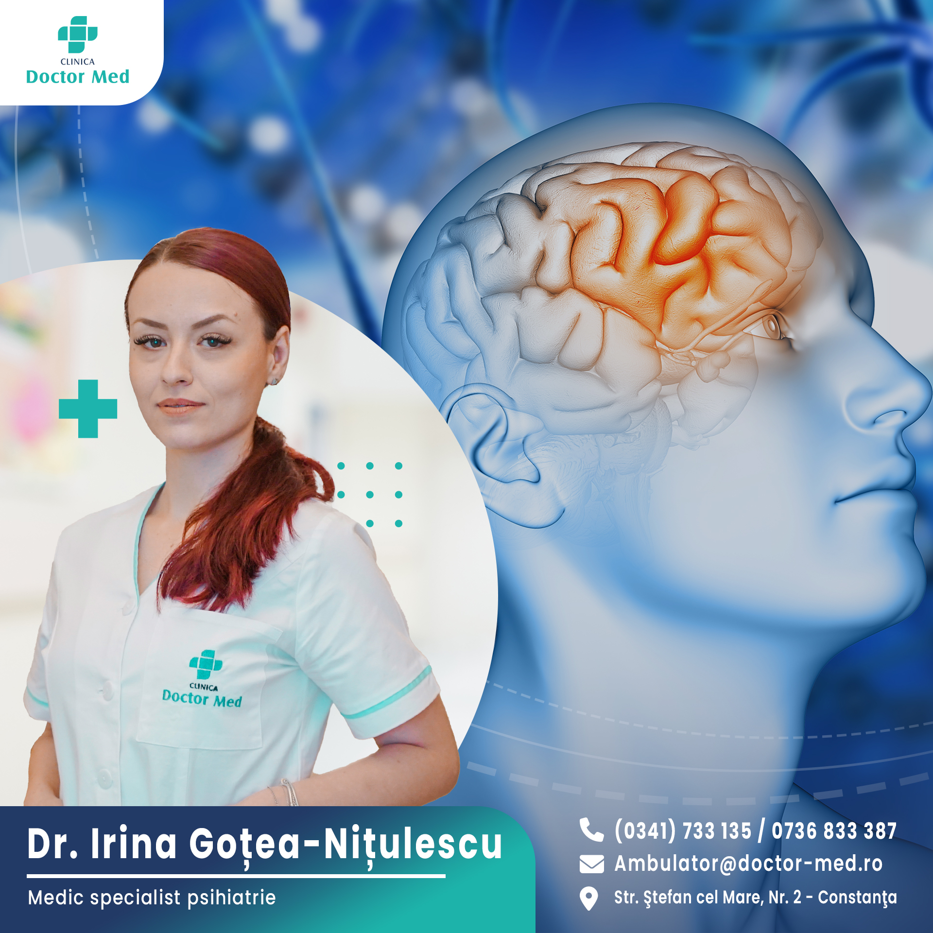 Sănătatea mintală contează: consiliere psihiatrică cu Dr. Irina Goțea-Nițulescu