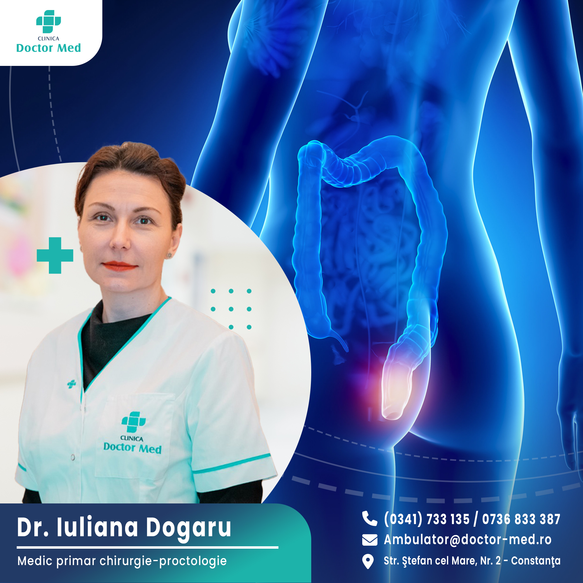 Îngrijirea ta proctologică începe cu un specialist dedicat